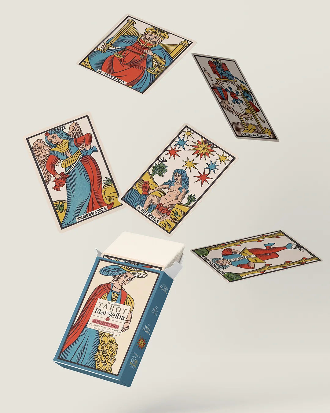 Tarot de Marselha Clássico 22 Arcanos Maiores + Guia Completo