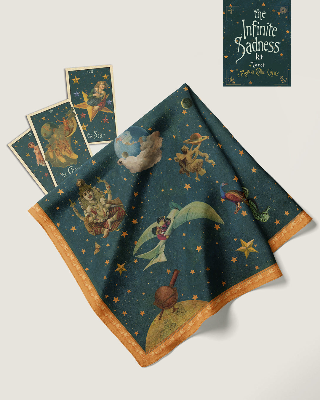 Kit The Infinite Sadness Tarot com Toalha oracular